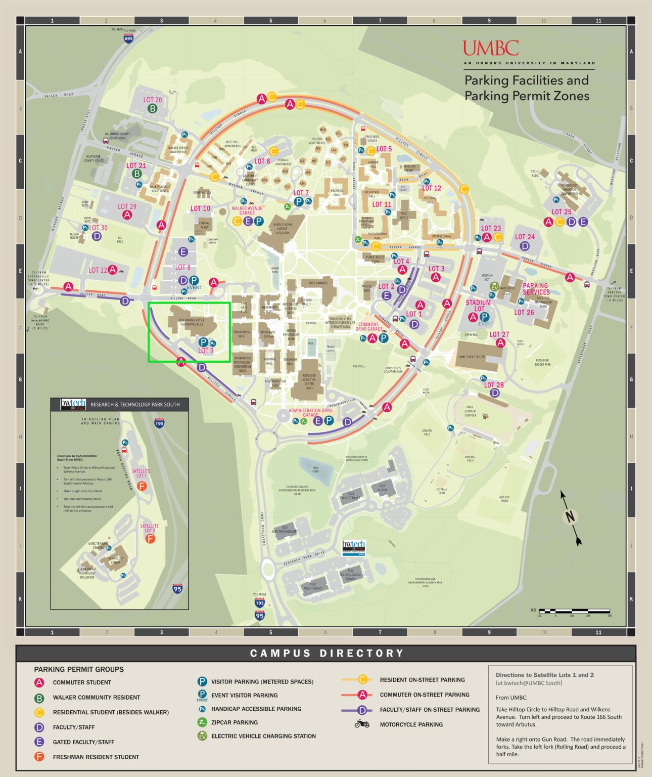 UMBC Parking – Center for Innovation, Research, and Creativity in the ...